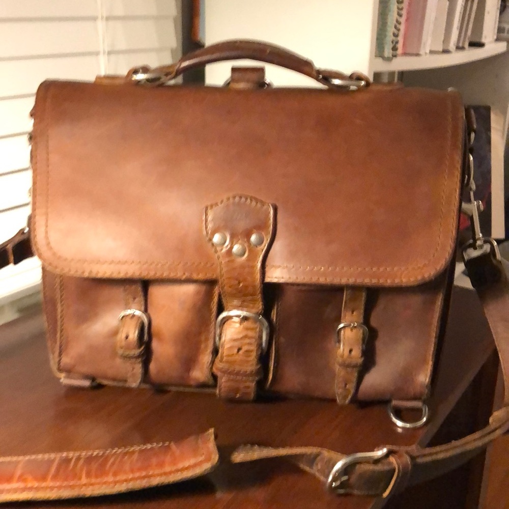 Saddleback Leather Co. Thin Front Pocket Briefcase